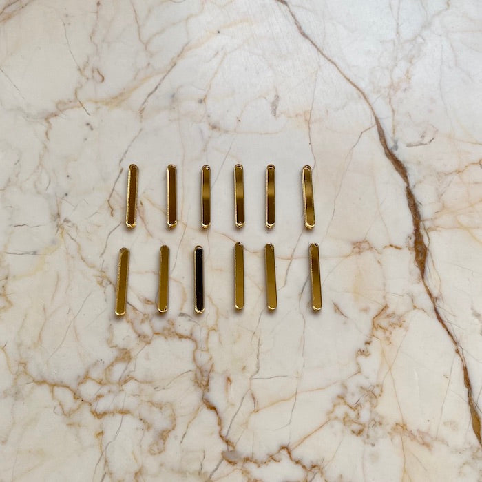 12 Acrylic Sticks for clock - Harsh Resin Store