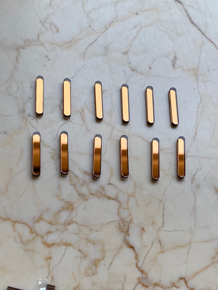 12 Acrylic Sticks for clock