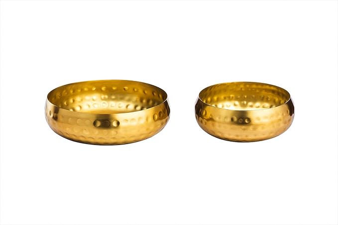 Round Plain Metal Urli