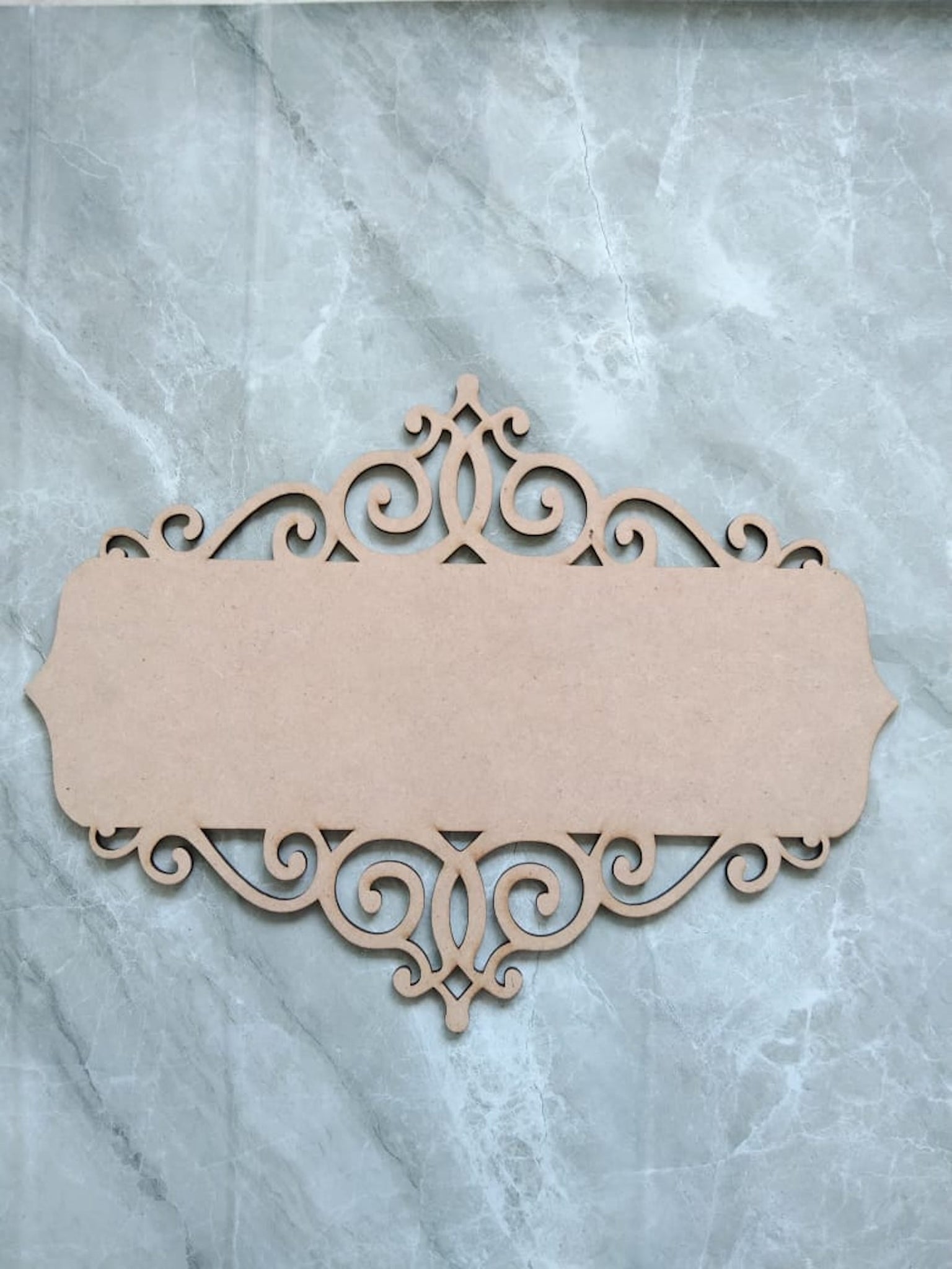 MDF name plate base