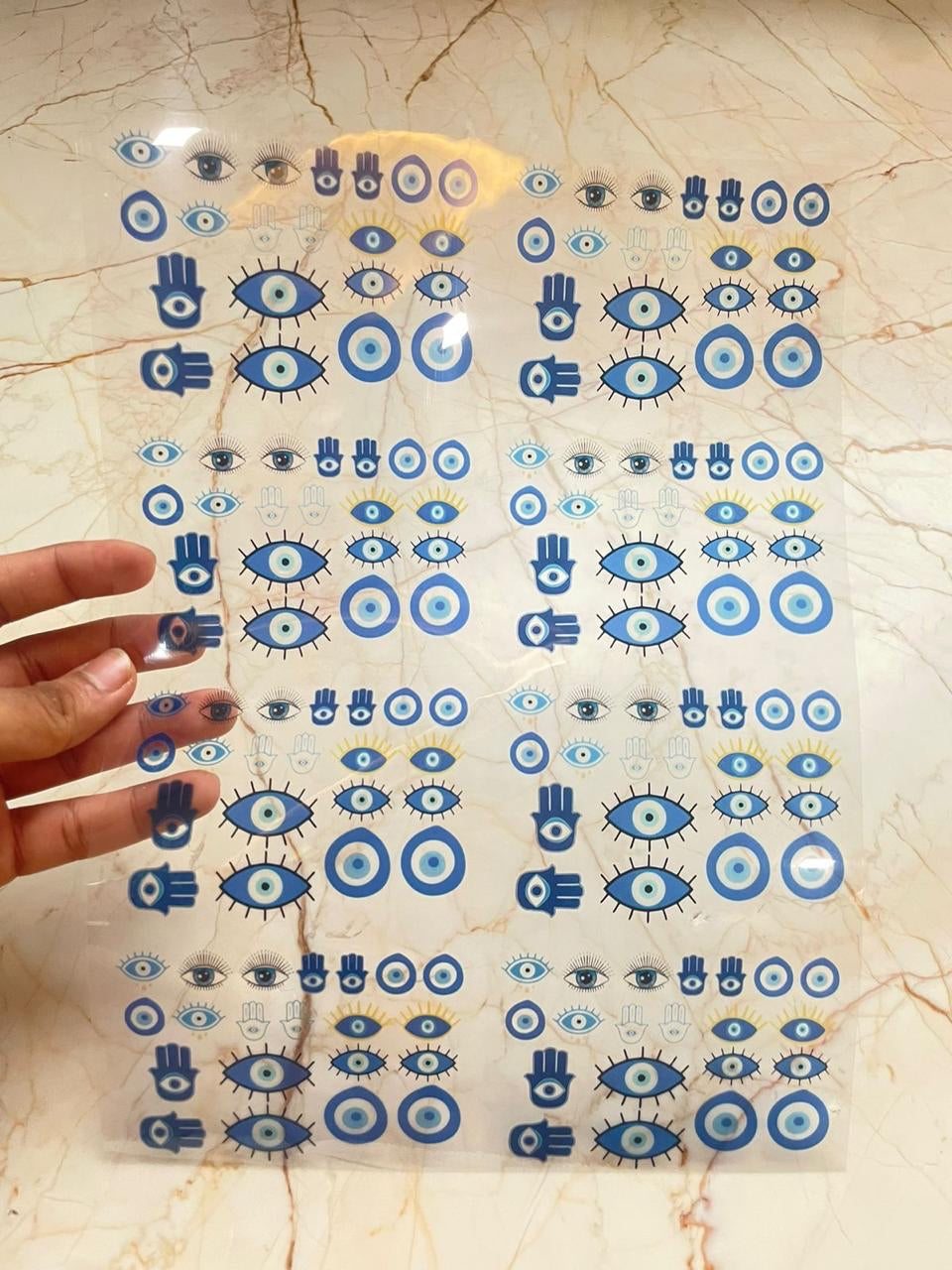 A4 Evil Eye Insert Sticker Sheet