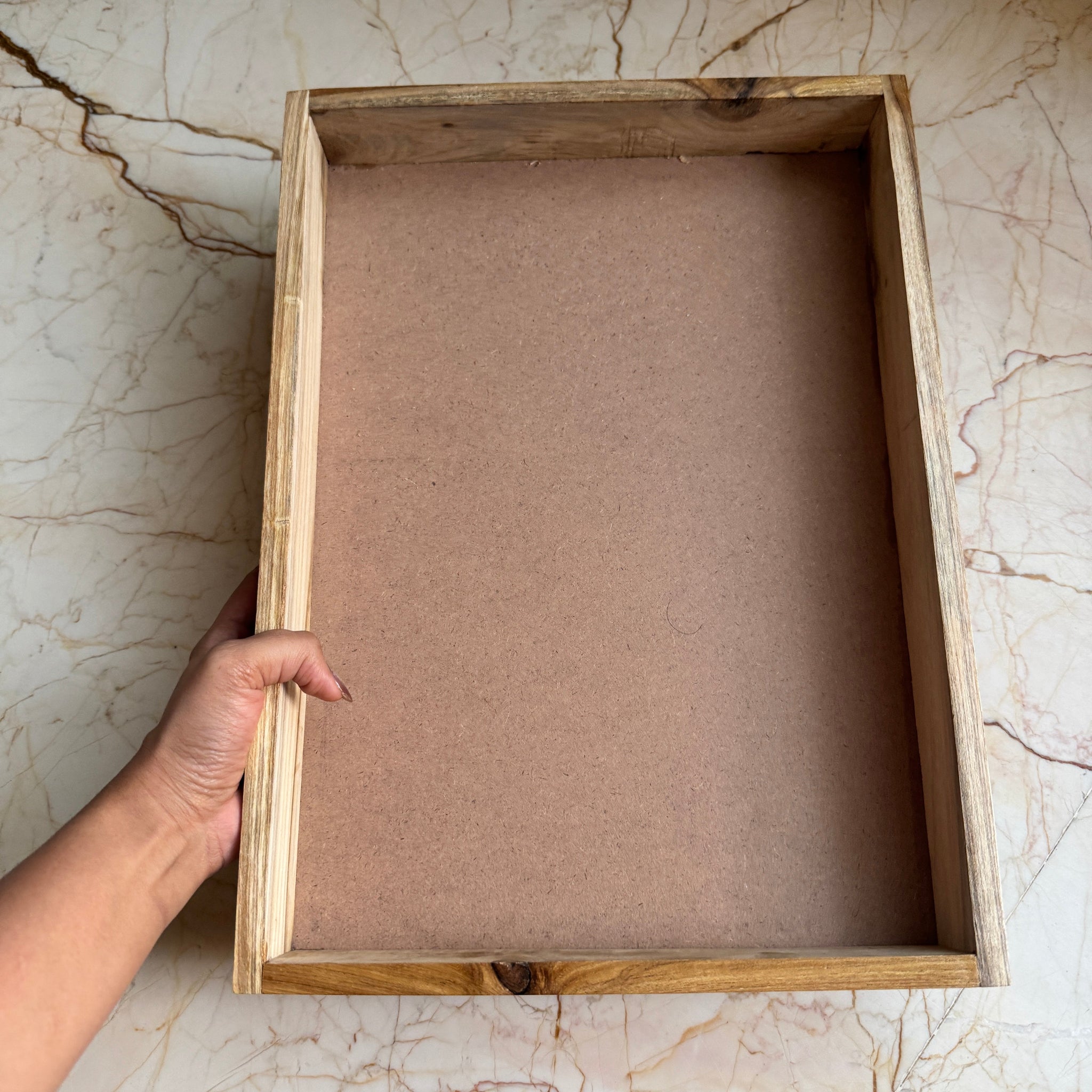 Wedding Invite Frame Box in teak wood