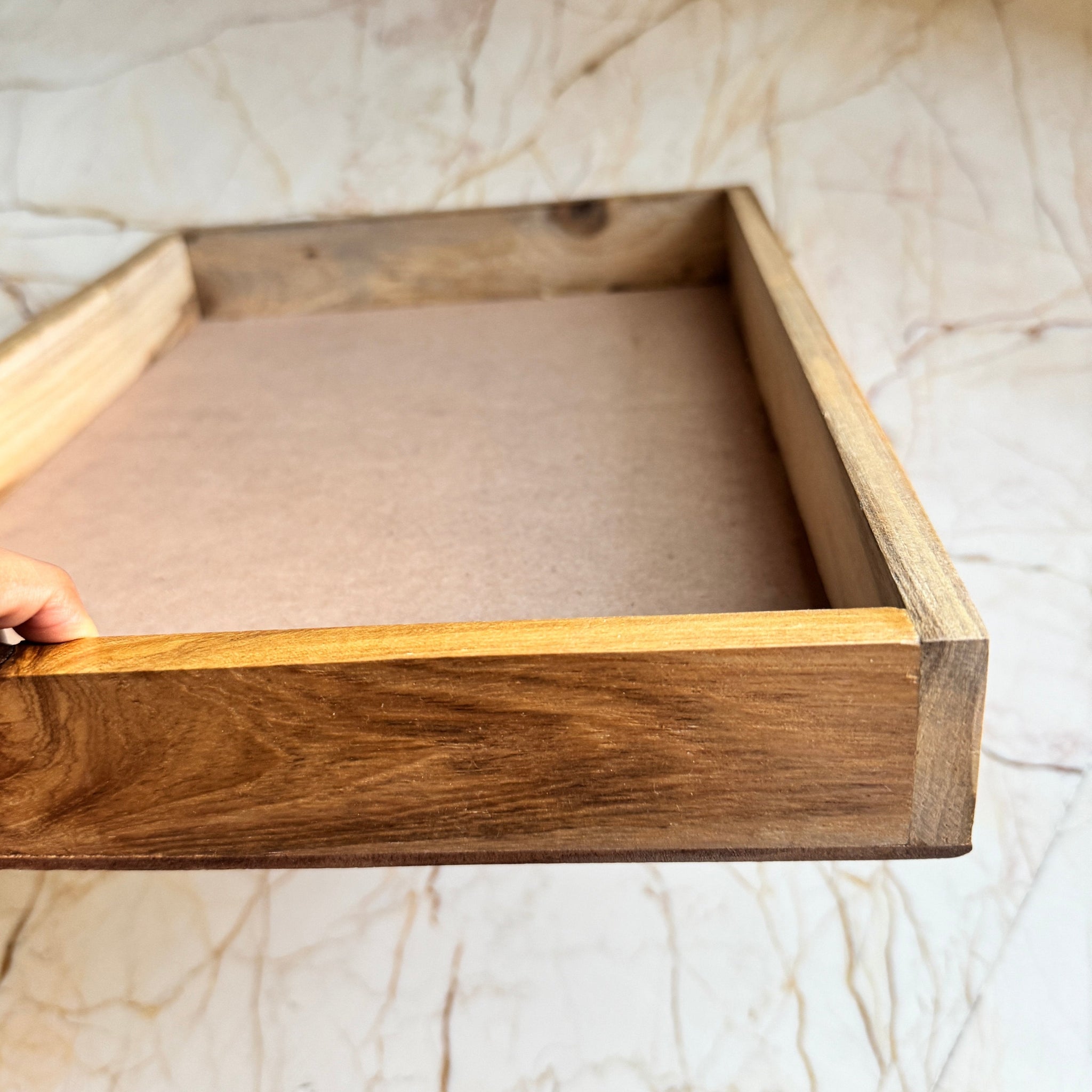 Wedding Invite Frame Box in teak wood