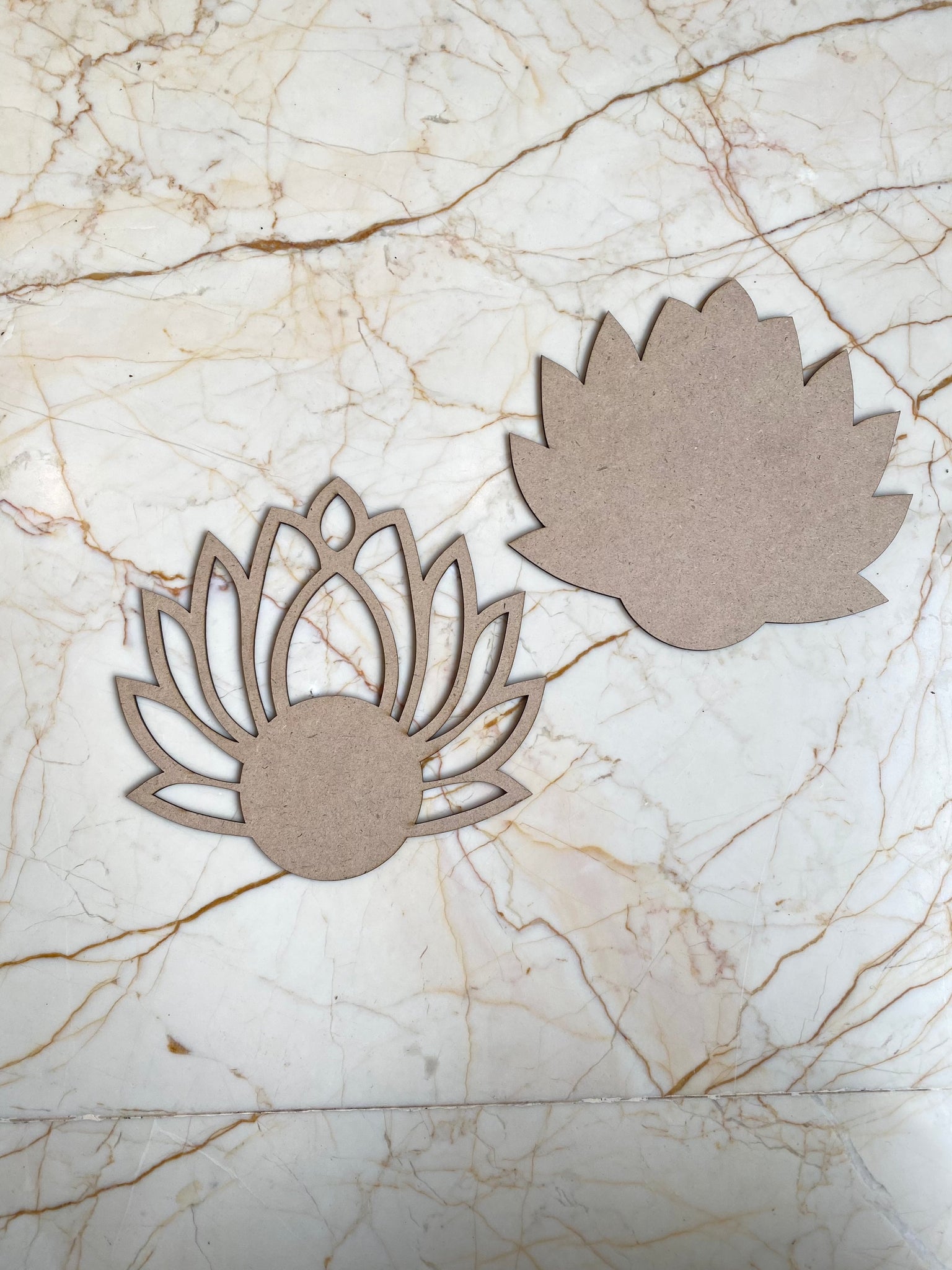 Big Lotus MDF Tea light holder