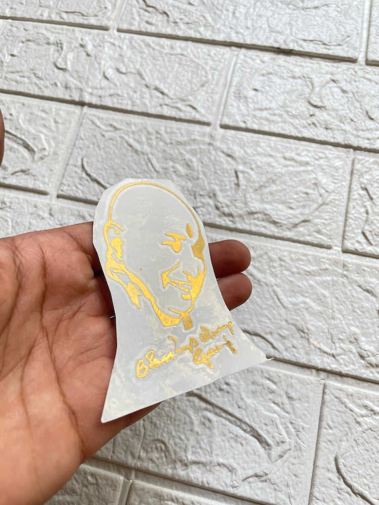 Guruji metallic sticker