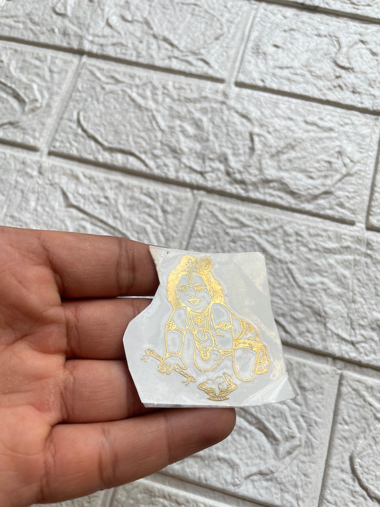 Krishna metallic sticker