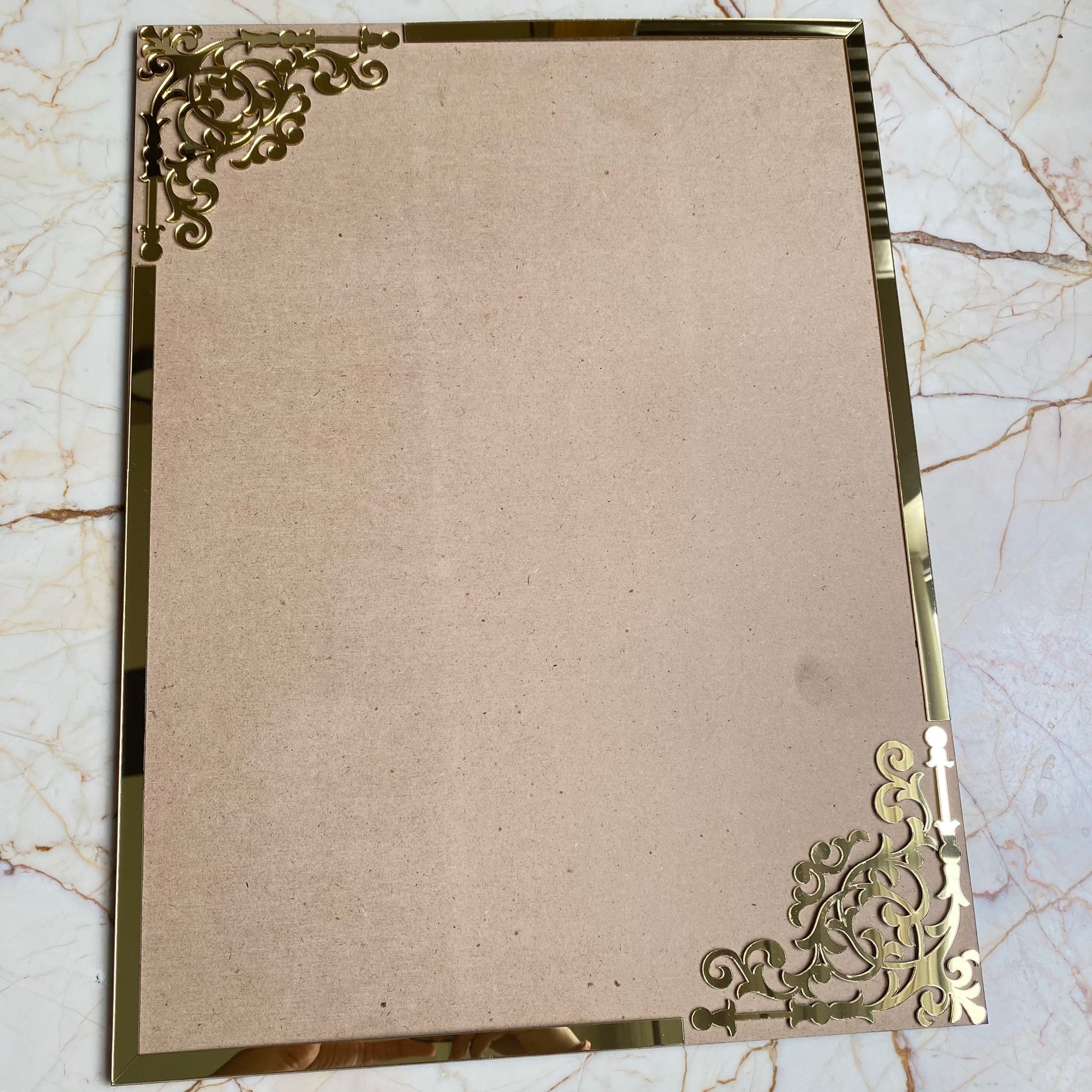 Designer Rectangle Mdf Base with Acrylic For Mantra Frame