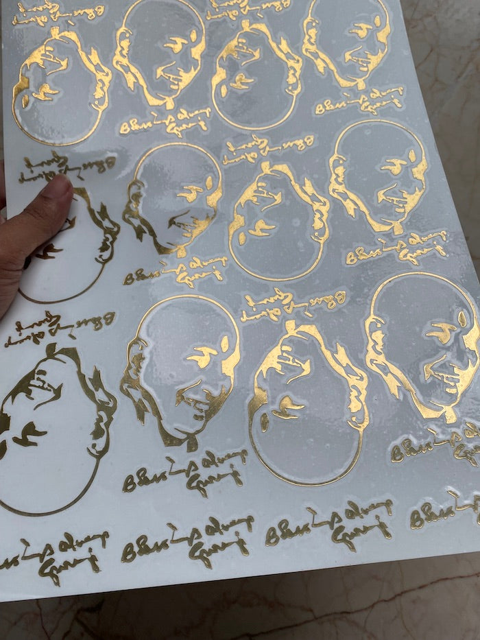Guruji Metallic Sticker Sheet