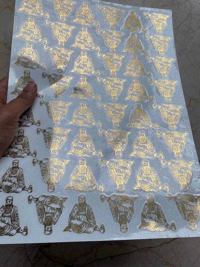 Guru Nanakji Metallic Sticker Sheet
