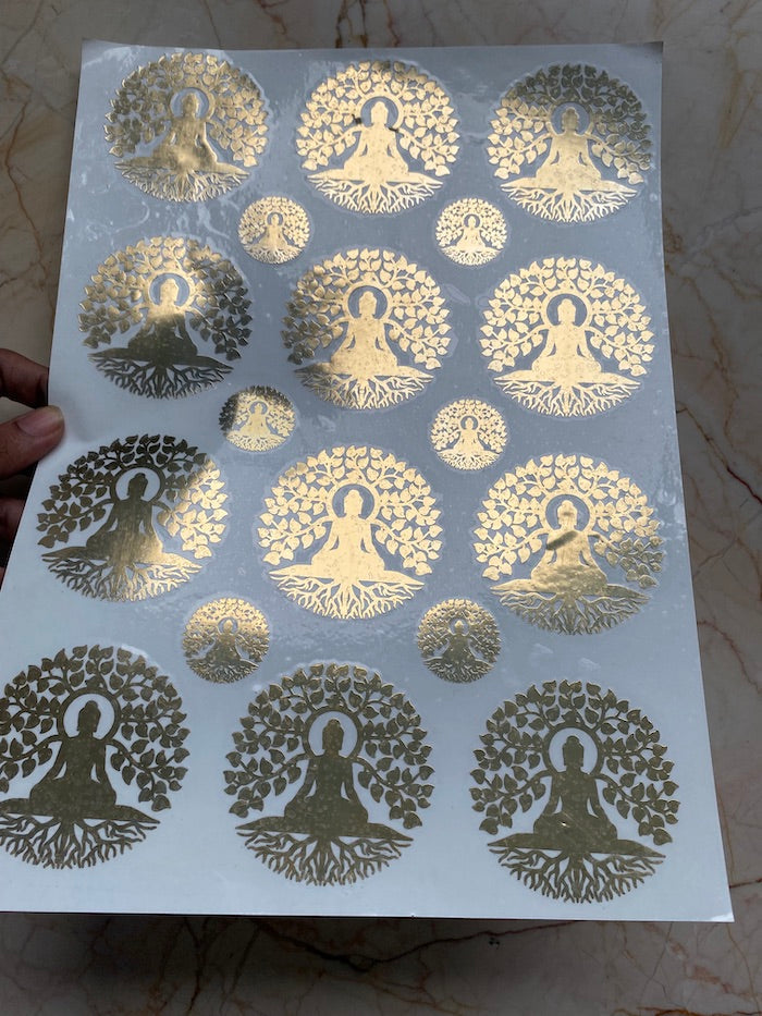 Swamiji Metallic Sticker Sheet