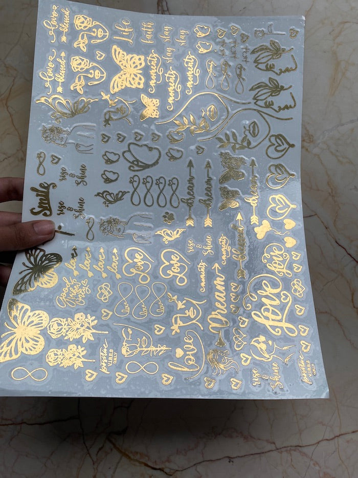 Mix Design Metallic Sticker Sheet