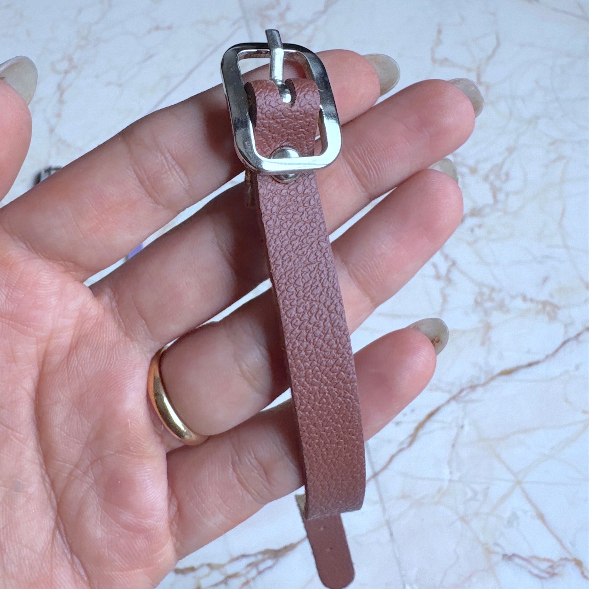 Leather Luggage Tag Belt