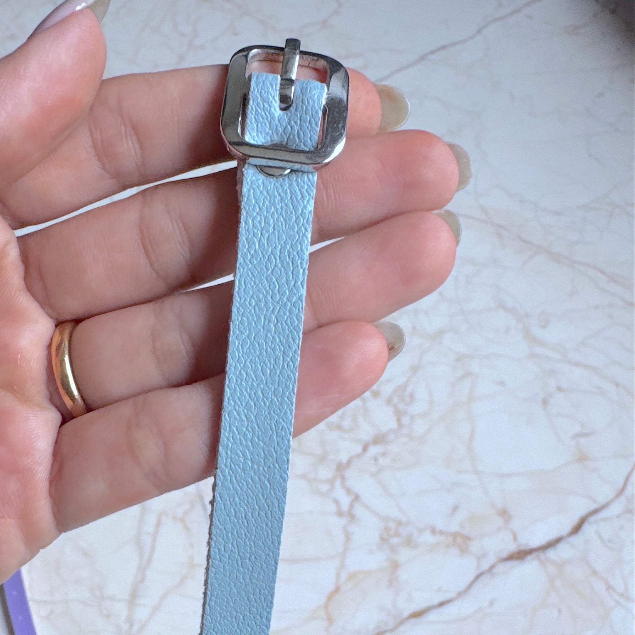 Leather Luggage Tag Belt