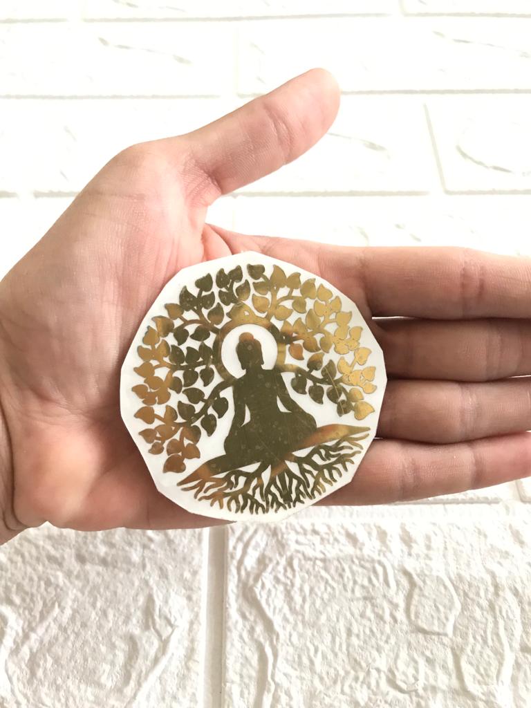 Budhha metallic sticker