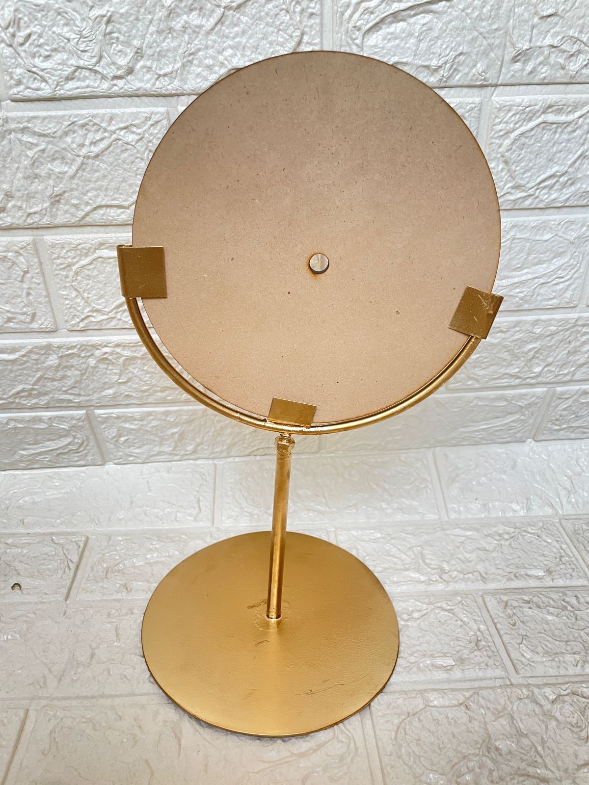 metal clock stand with mdf base