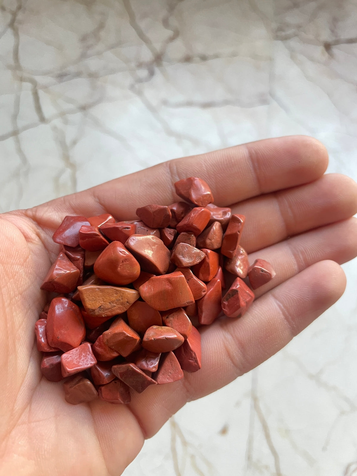 Red jasper agate stones