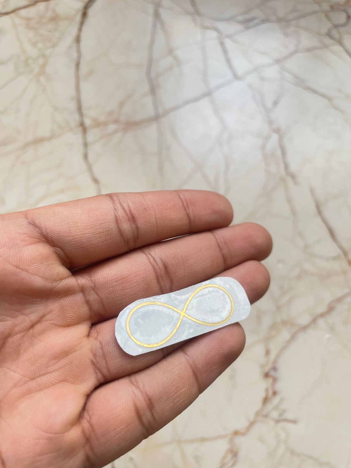 Plain infinity Metallic sticker