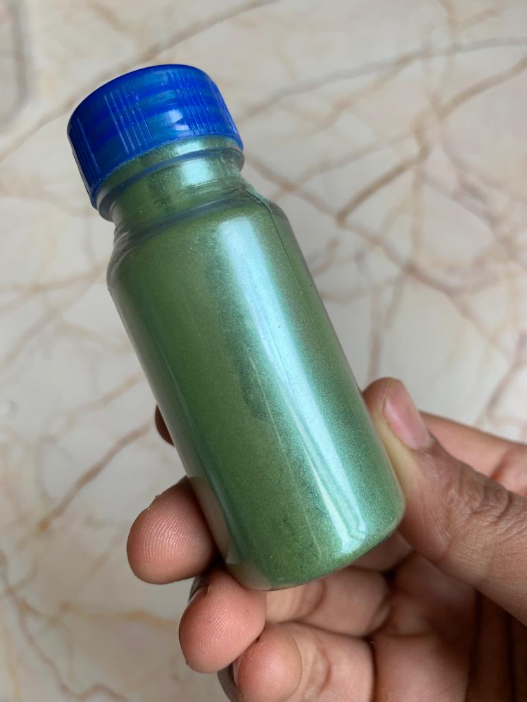 Parrot Green Pearl Powder Pigments