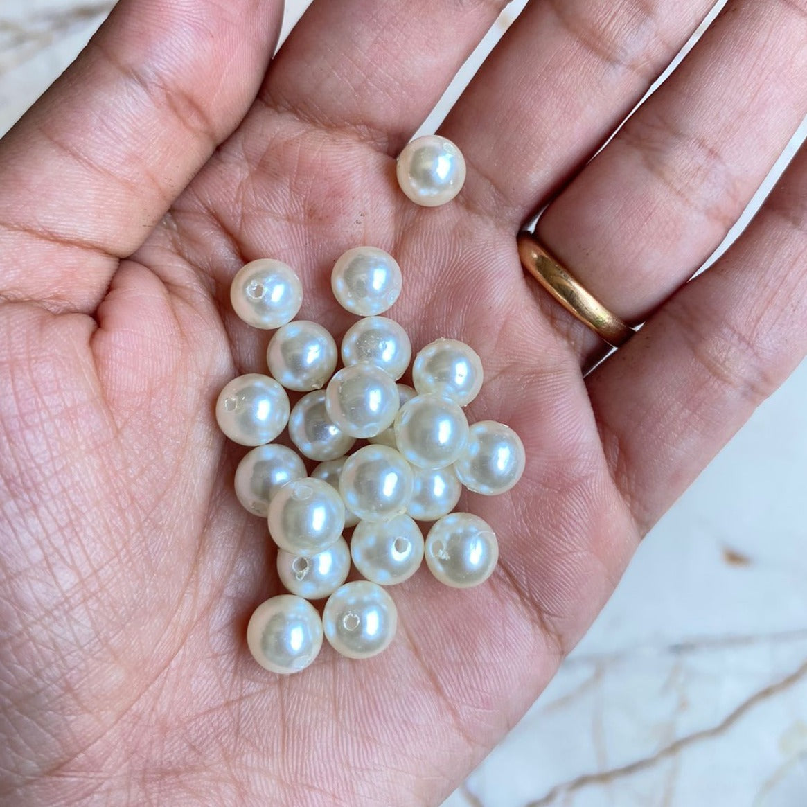 White Pearl Beads