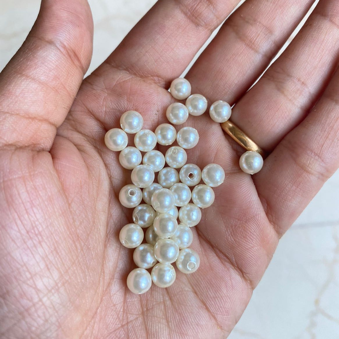White Pearl Beads