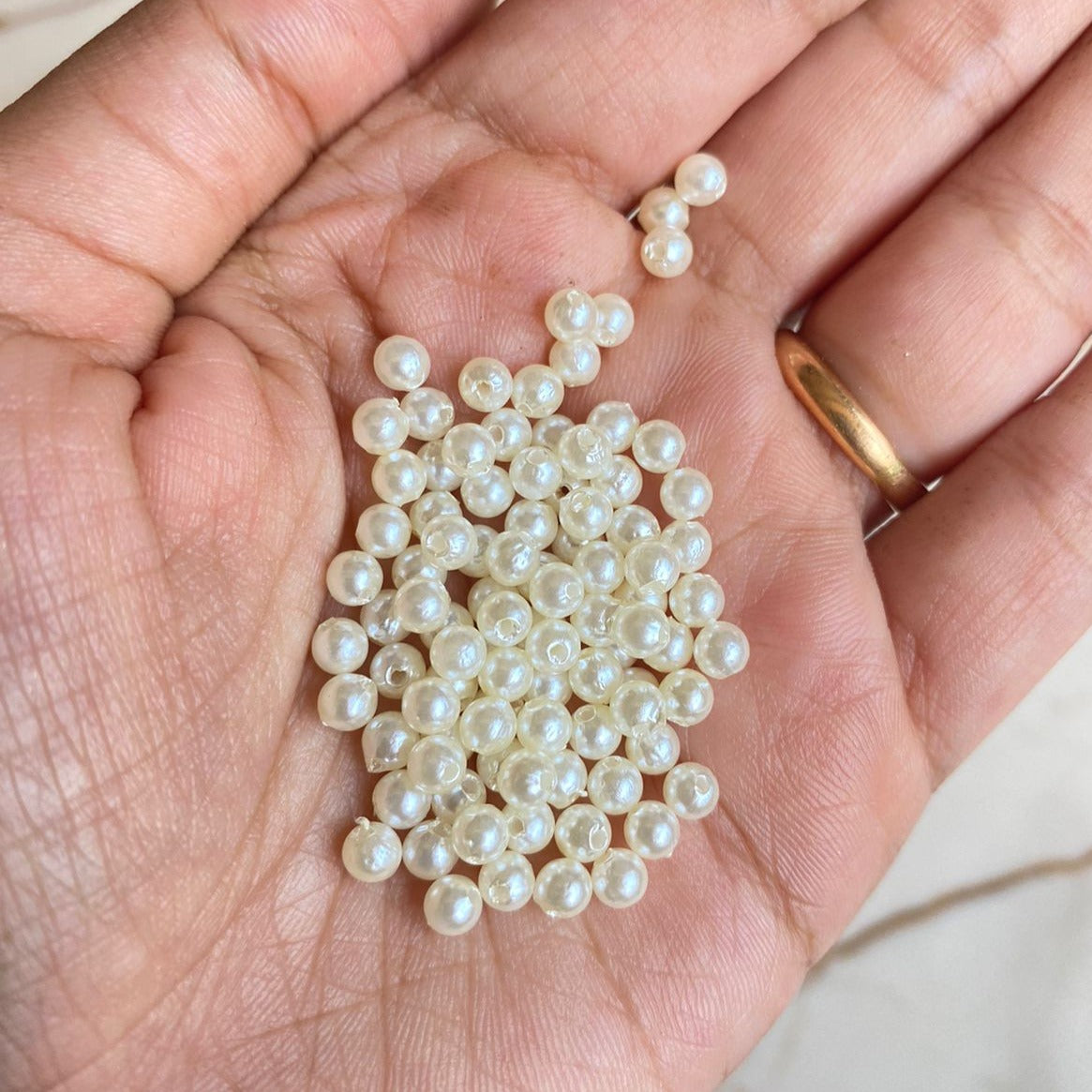 White Pearl Beads