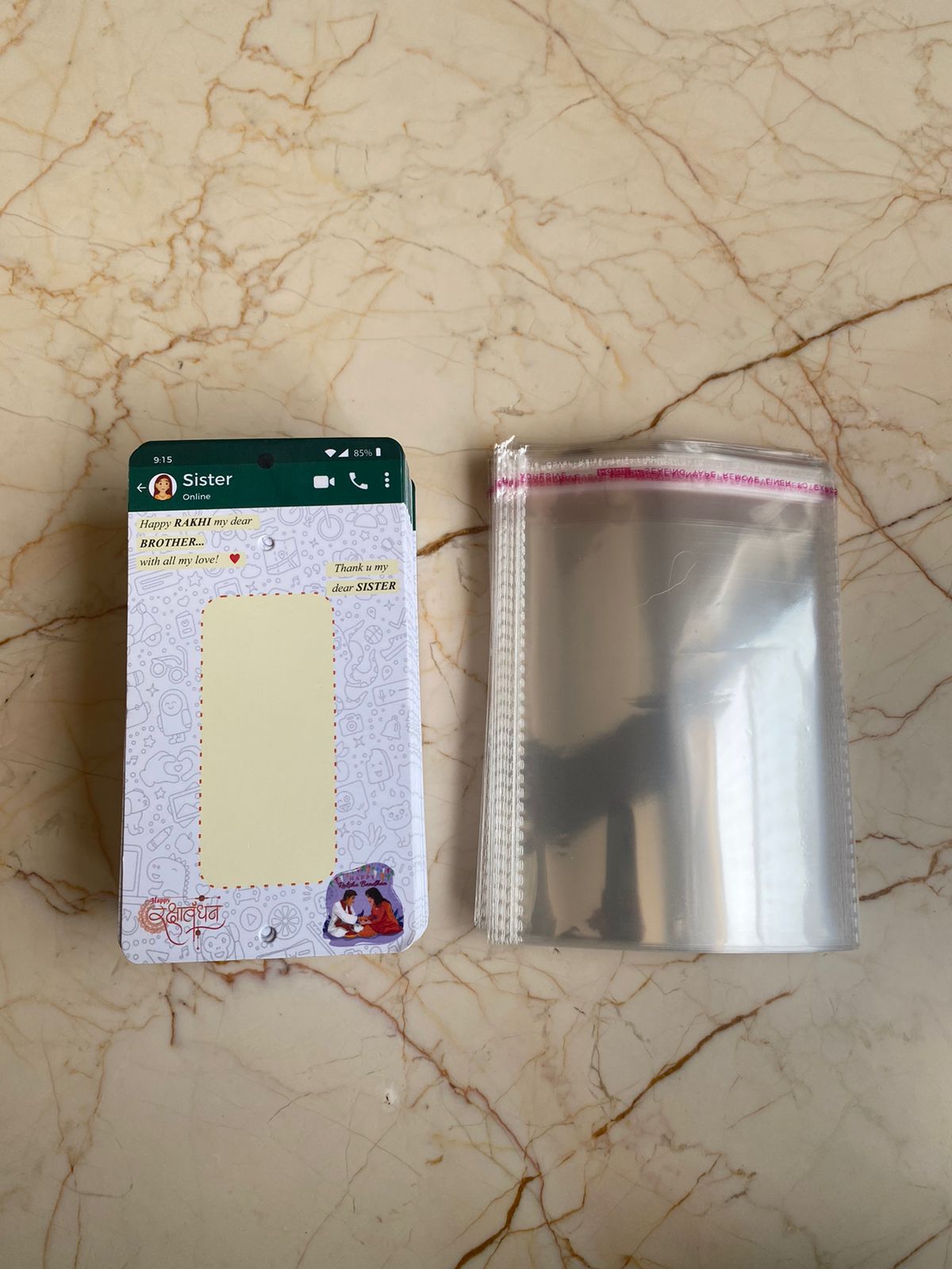 Whatsapp Rakhi cards