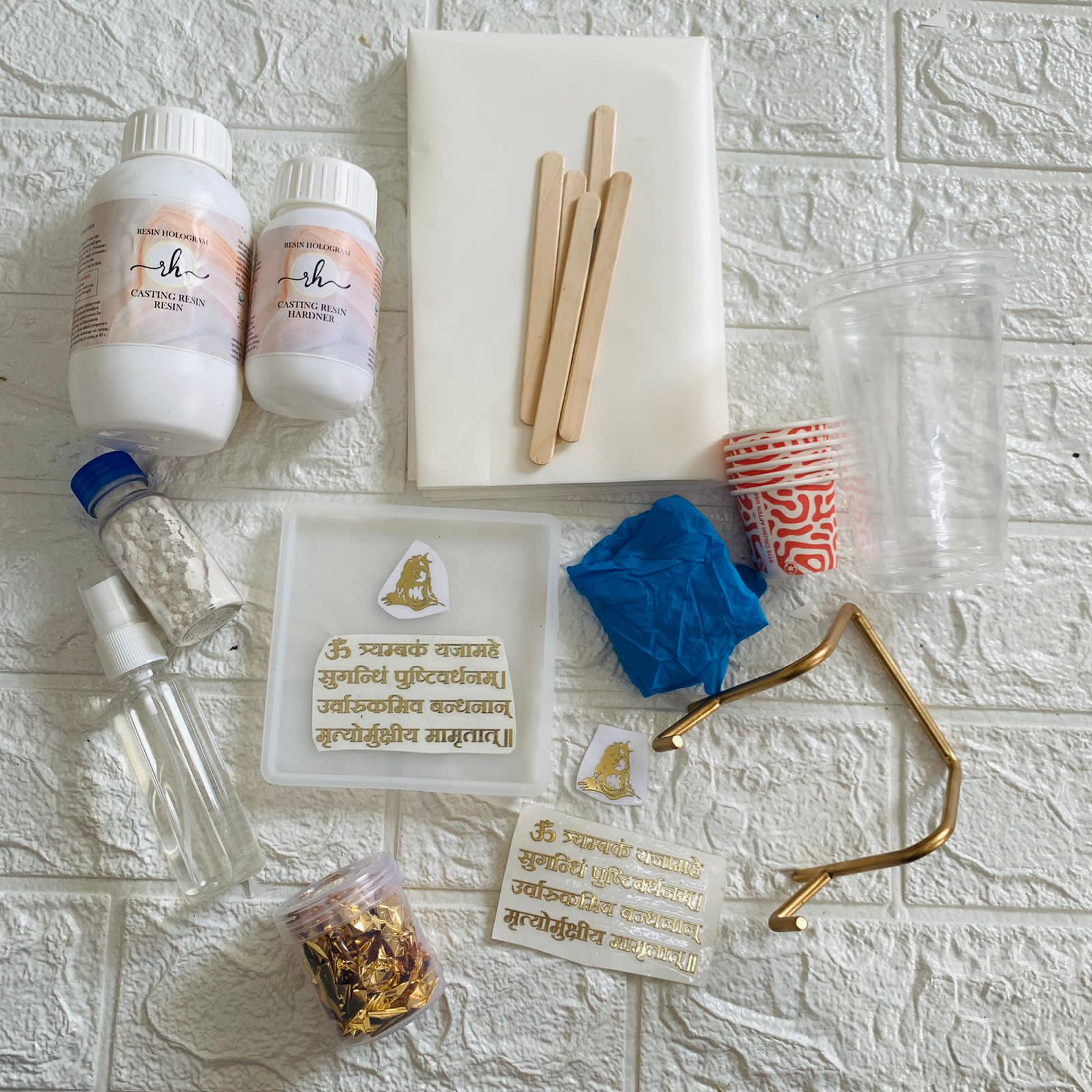 DIY Maha Mrityunjaya Mantra Coaster Kit