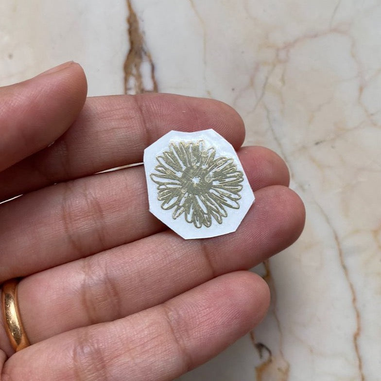 Sunflower Metallic Sticker