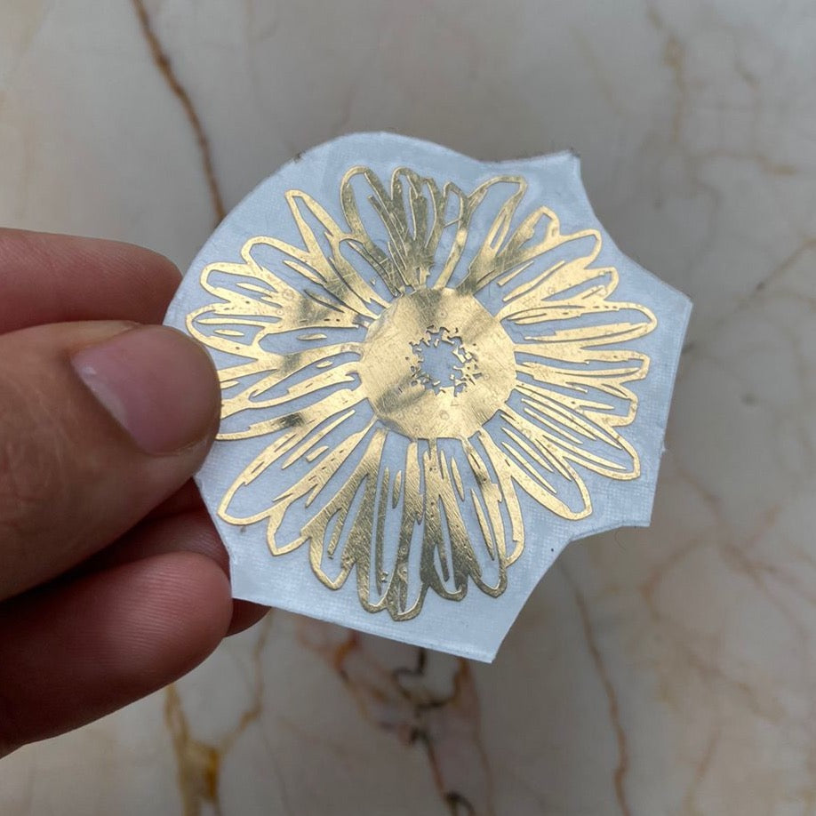 Sunflower Metallic Sticker