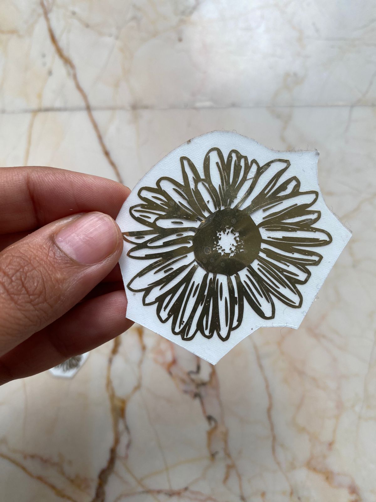 Sunflower Metallic Sticker