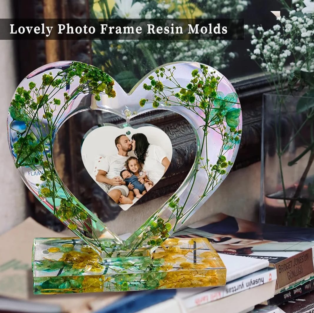 Heart in Heart Stand Photo Frame mould