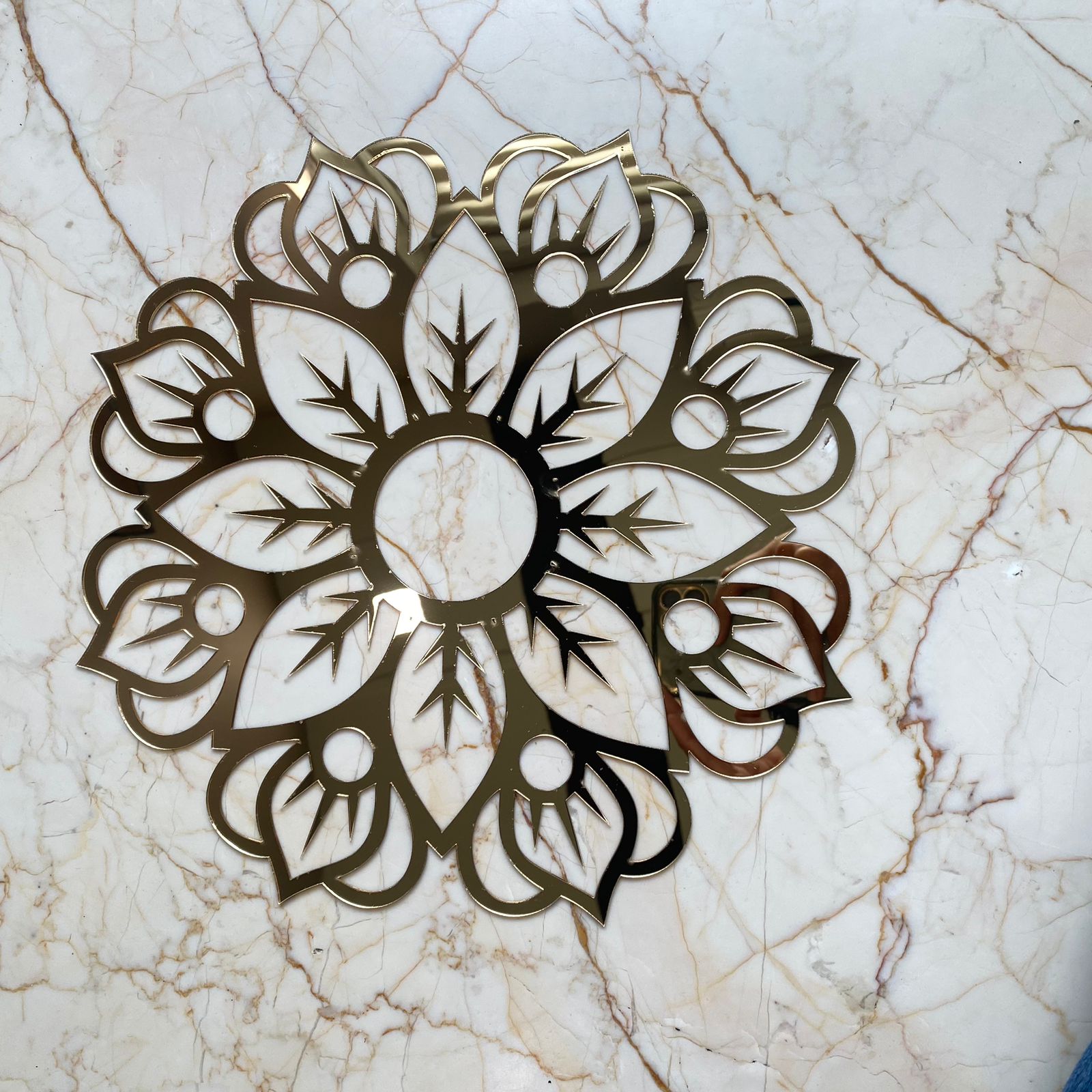 Rangoli base with Acrylic Design - A