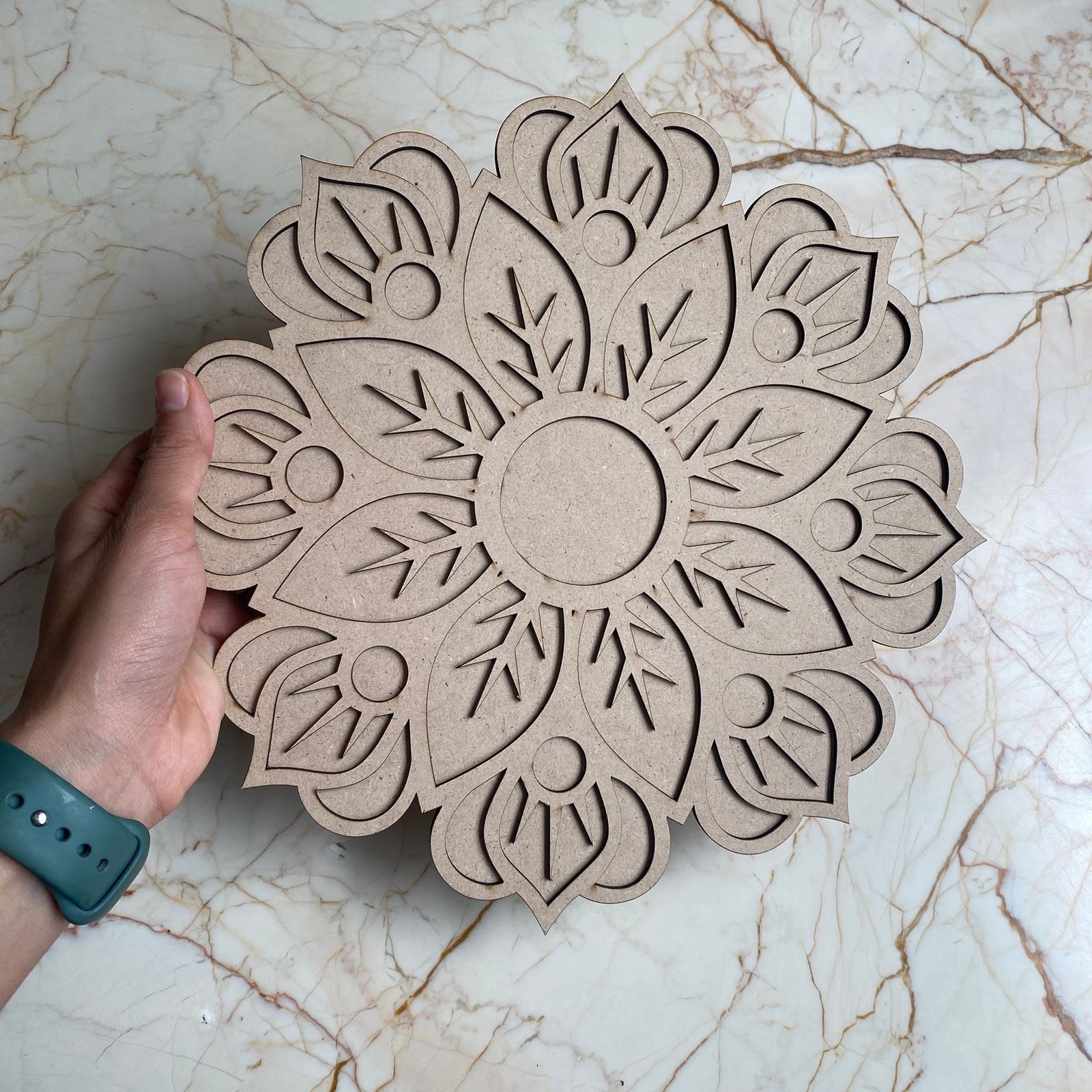 Rangoli base with Mdf Design - A