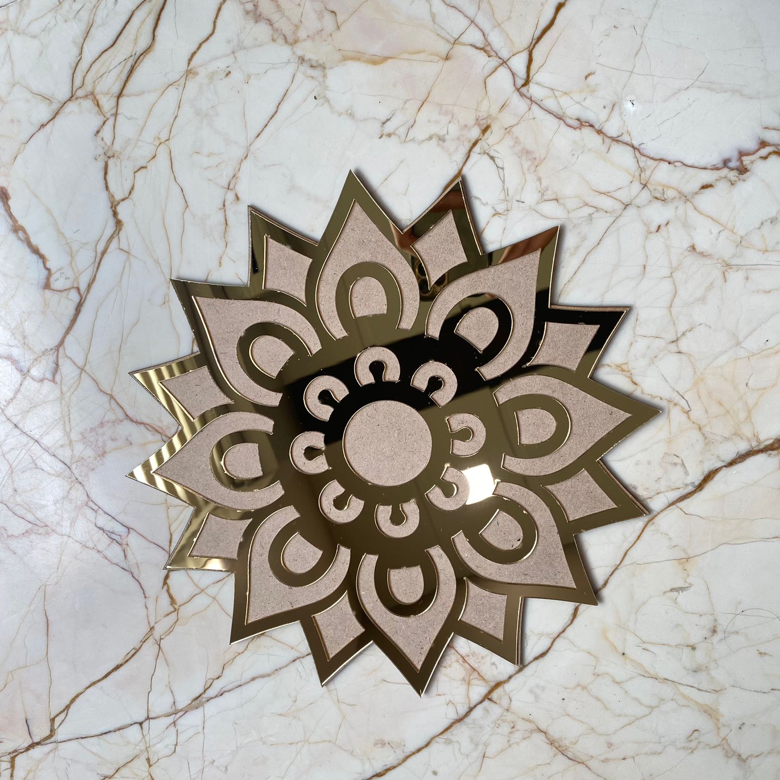 Rangoli base with Acrylic Design - B