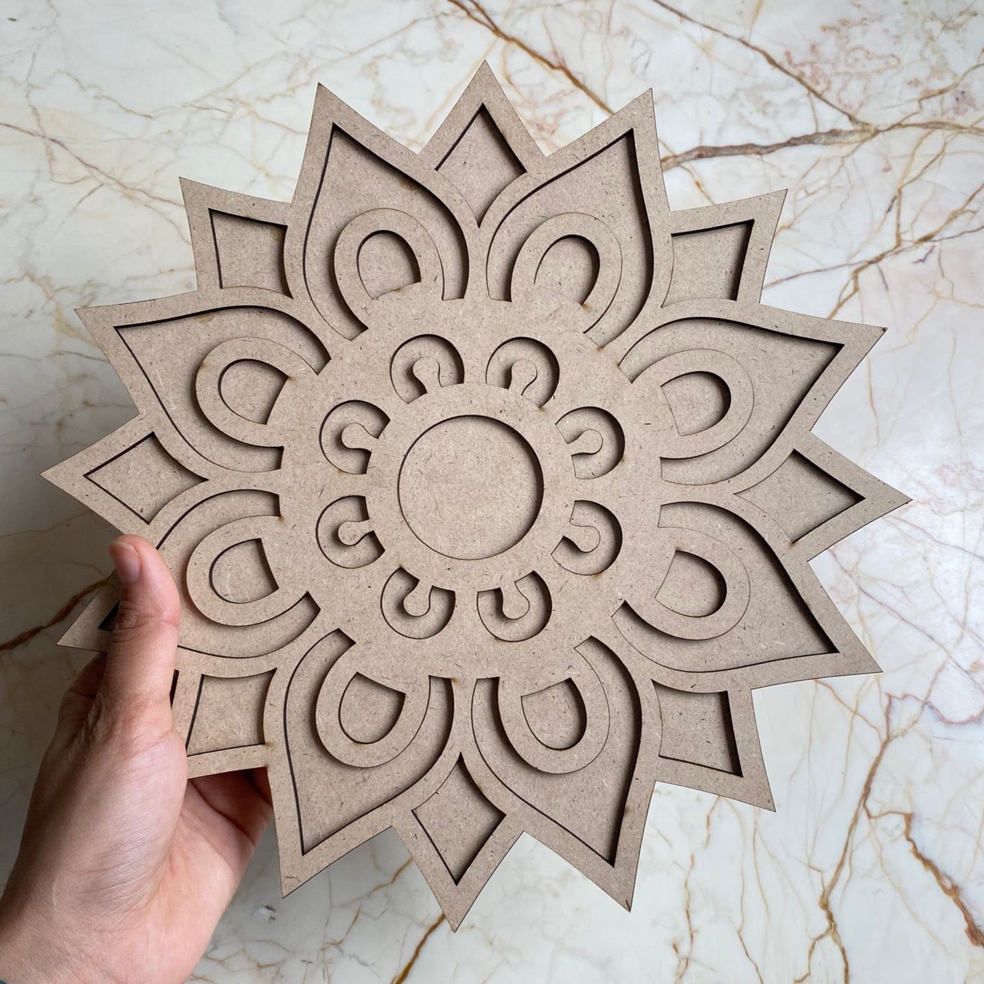 Rangoli base with Mdf Design - B