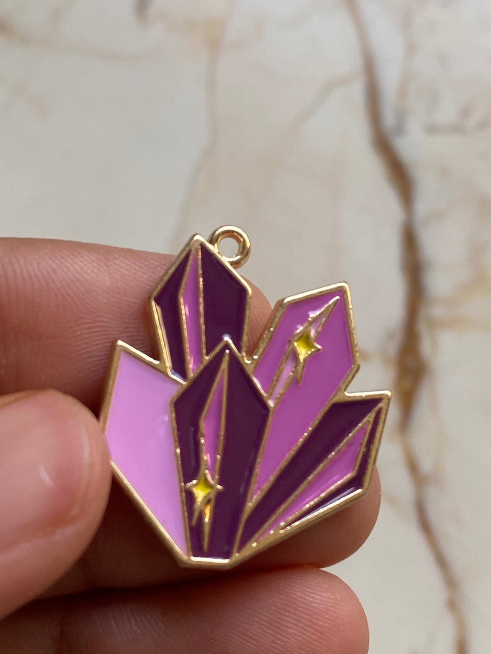 Crystal cluster charm