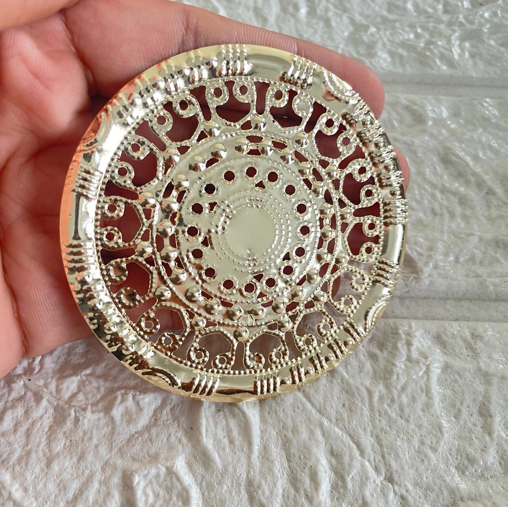 Metal round base